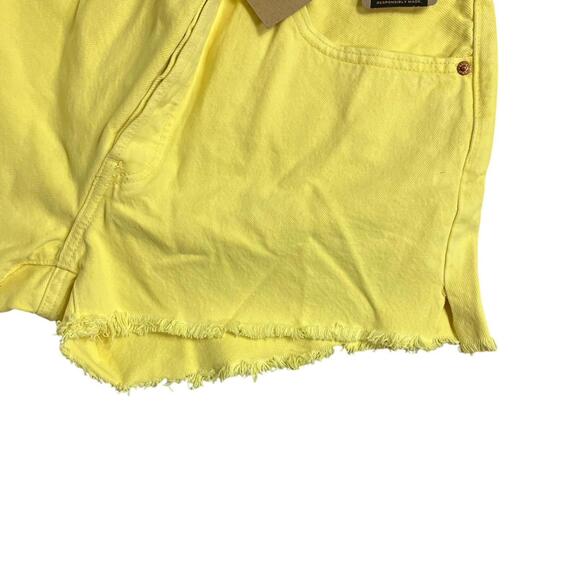 Levis 501 Jeans 31 Button Fly Raw Hem Yellow High Rise Denim Jean - Picture 10 of 10